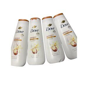 Dove  rebalance pamper body wash 20 oz per bottles lot  of 4